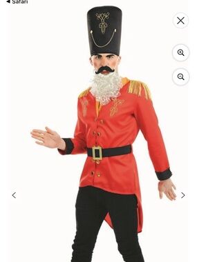 Fun shack morph costumes size large adult nutcracker costume. MISSING MUSTACHE